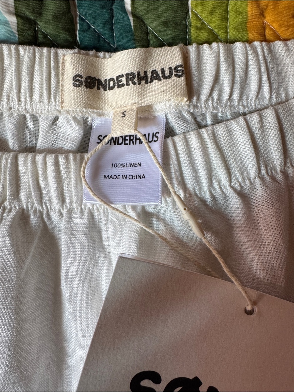 Sønderhaus White Linen Shorts - Picture 3 of 5